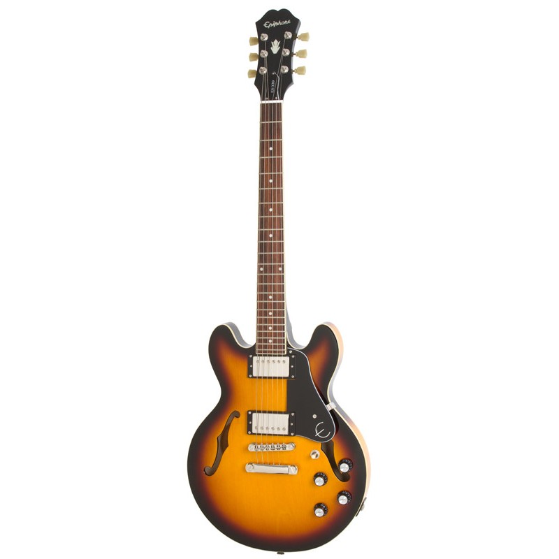 Epiphone ES-339 Pro Electric Guitar, Vintage Sunburst Finish, Nickel Hardware