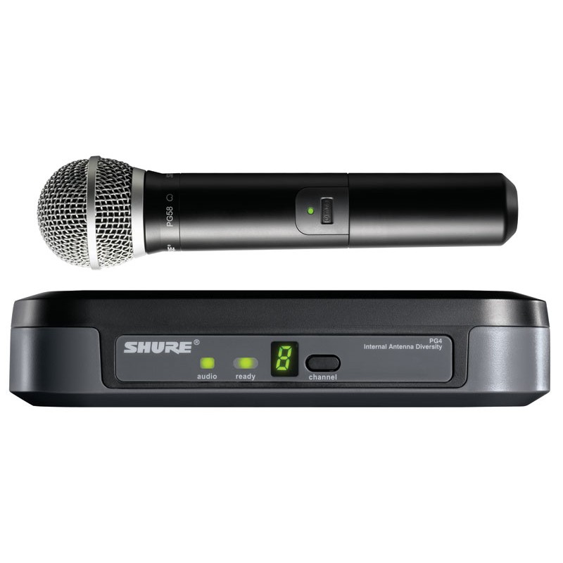 Shure PG24E/PG58 UHF Handheld Radio Mic System (PG24UK/PG58) 