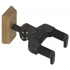 Hercules GSP38WB wall mounted universal guitar & bass hanger, wood base